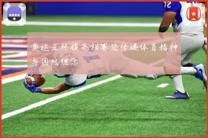 奥运五环旗亮相赛场传递体育精神与团结理念